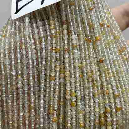 Бусины из натурального белого топаза, круглые, класс А