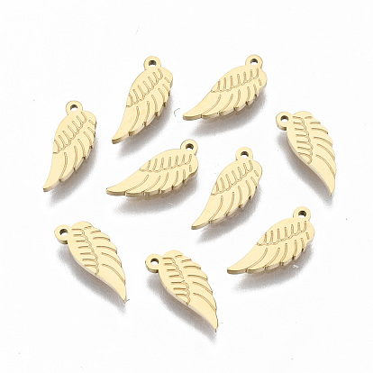 304 Stainless Steel Charms, Wing