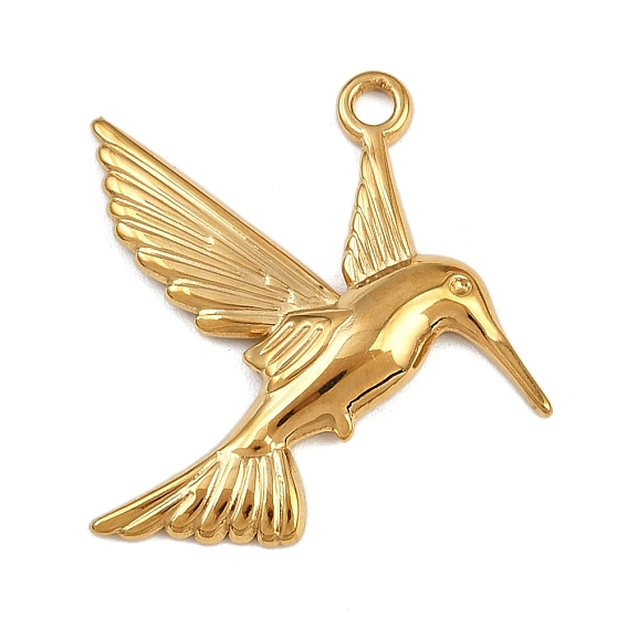 304 подвески из нержавеющей стали, ионное покрытие (ip), очарование колибри