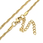 Ion Plating(IP) 201 Stainless Steel Snake Chain Necklaces