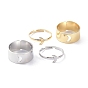 Alloy Adjustable Rings Set, Couple Rings, Moon