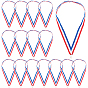 30Pcs Polyester Ribbon Strap with Zinc Alloy Clasp, Medal Strap