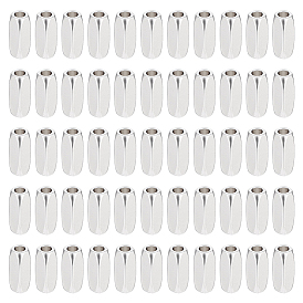 50Pcs Brass Beads, Rectangle