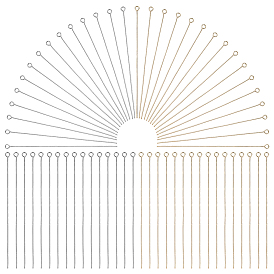 200Pcs 2 Colors 304 Stainless Steel Eye Pins