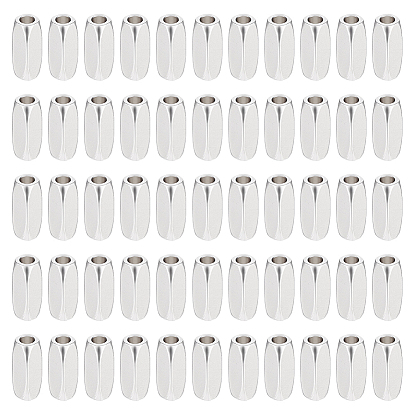 50Pcs Brass Beads, Rectangle