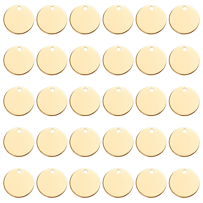 Латунные подвески, штампованная зеркальная полировка пустая бирка, плоско-круглые