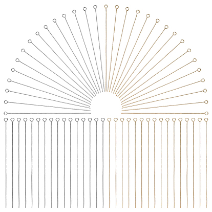 200Pcs 2 Colors 304 Stainless Steel Eye Pins