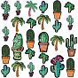 26Pcs 11 Styles Polyester Computerized Embroidery Cloth Iron on/Sew on Patches, Costume Accessories, Appliques