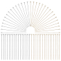 200Pcs 2 Colors 304 Stainless Steel Eye Pins