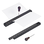 2 Bags Wood Bookbinding Signature Punching Tool Awl Guide, with 2Pcs Wooden Awl Pricker Sewing Tool
