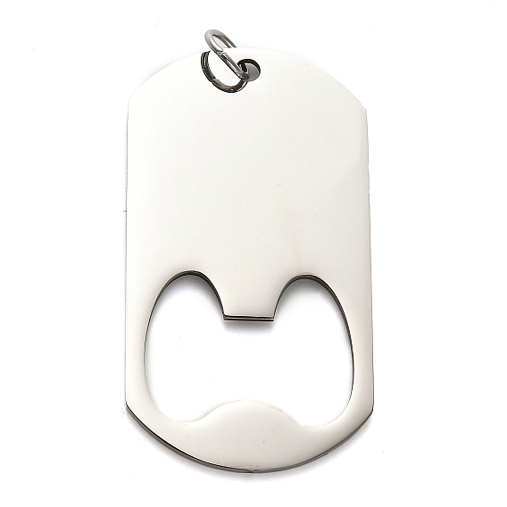 304 из нержавеющей стали большие кулоны, с целью перехода в кольце, прямоугольный шарм