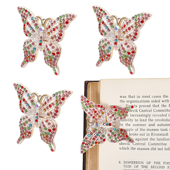 Alloy Book Clip, Butterfly