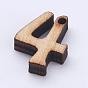 Undyed Wood Charms, Number
