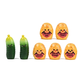 Декоративные композиции из смолы в виде картофеля и огурцов., аксессуары для микроландшафта, притворяясь опорными украшениями