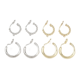 Латунные серьги с клипсами, без свинца, без кадмии и без никеля