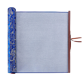 Brocade Chinese Calligraphy Brush Water Writing Magic Cloth, Reusable Chinese Calligraphy Practice Scrolls