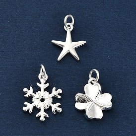 925 стерлингов серебряные подвески, серебристый цвет патед, с 925 соединительными кольцами и 925 штампом