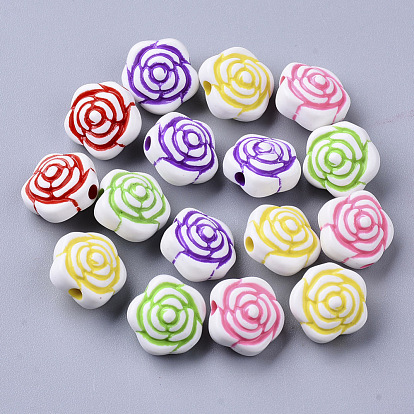 Craft Style Acrylic Beads, Flower