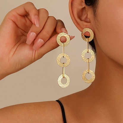 Железа болтаться серьги, плоско-круглые