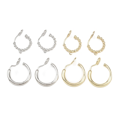 Латунные серьги с клипсами, без свинца, без кадмии и без никеля