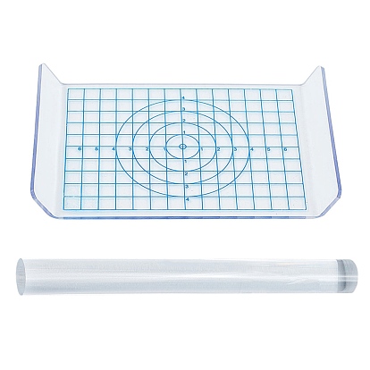 DIY Clay Craft Kit, with Acrylic Transparent Pressure Plate and Rods Solid