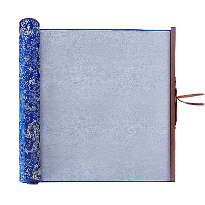 Brocade Chinese Calligraphy Brush Water Writing Magic Cloth, Reusable Chinese Calligraphy Practice Scrolls