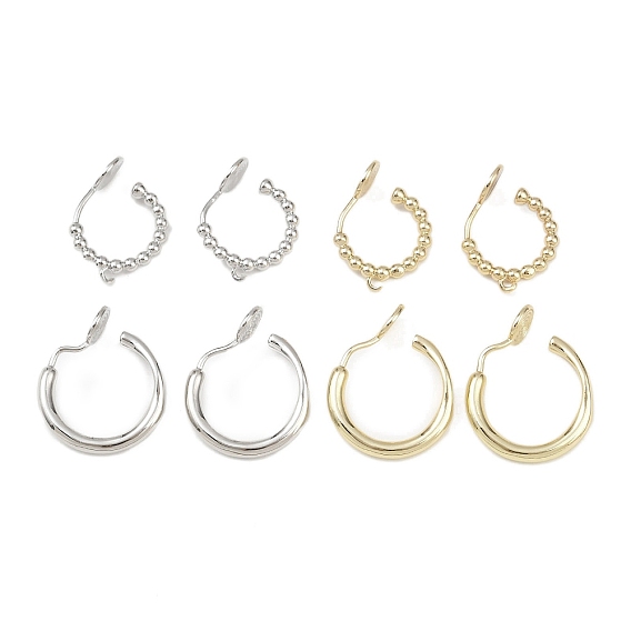 Латунные серьги с клипсами, без свинца, без кадмии и без никеля