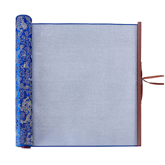 Brocade Chinese Calligraphy Brush Water Writing Magic Cloth, Reusable Chinese Calligraphy Practice Scrolls