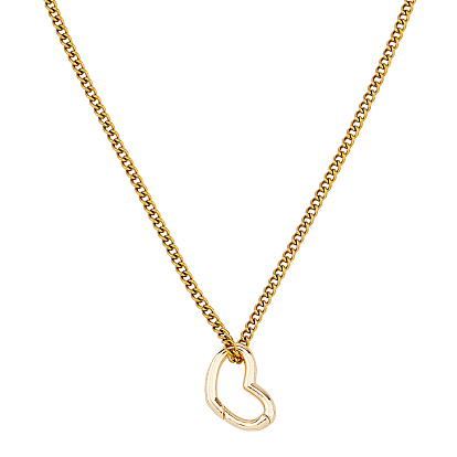 304 ожерелья с подвеской в виде сердца из нержавеющей стали для женщин