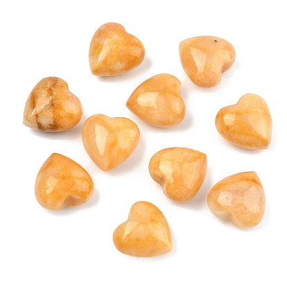 Натуральный топаз, нефритовые камни в форме сердца для ладони, Подарок для медитации на баланс энергии Рейки