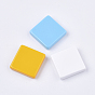 Resin Beads, Half Drilled, Square