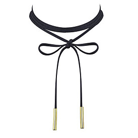 Fashionable Adjustable Long Velvet Necklace - European and American Style, Simple and Free.