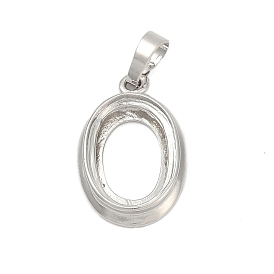 Сеттинги для кулона (кабошонов), латунь , настройки открытой спины, овальные