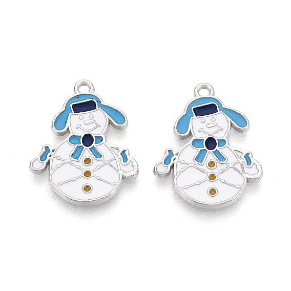 Рождественская подставка, гальваническое покрытие, сплав, эмаль, подвески в виде снеговиков, без кадмия, без никеля и без свинца, платина