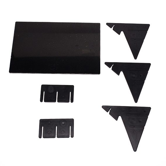 DIY Painting Kit, with PVC Sketchpad, Rectangle & Triangle PVC Painting Tools