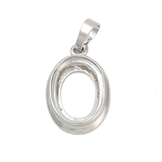 Сеттинги для кулона (кабошонов), латунь , настройки открытой спины, овальные