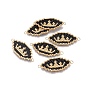 MIYUKI & TOHO Handmade Japanese Seed Beads Links, Loom Pattern, Eye with Crown