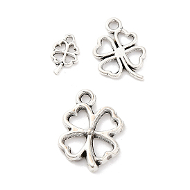 Tibetan Style Alloy Pendants, Clover Charms