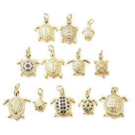 Латунные микро проложить кубического циркония подвески, черепаховые чары, с целью перехода в кольце, стойки покрытие, долговечный, без свинца и без кадмия