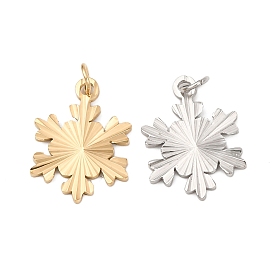 304 подвески из нержавеющей стали, снежинка очарование, с целью перехода в кольце