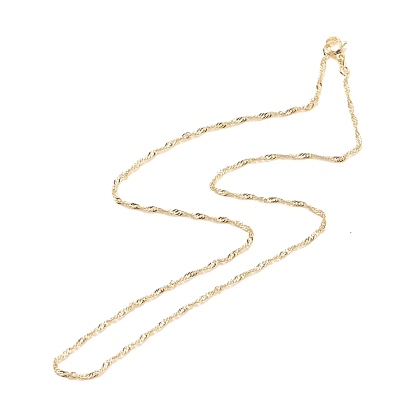 Brass Singapore Chains Necklace for Women, Cadmium Free & Lead Free