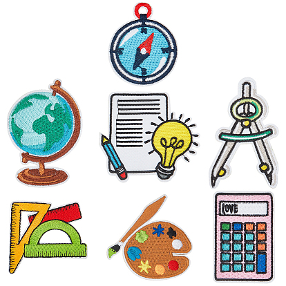 14шт. 7 модели нашивок из полиэстера для школьной одежды, разнообразные