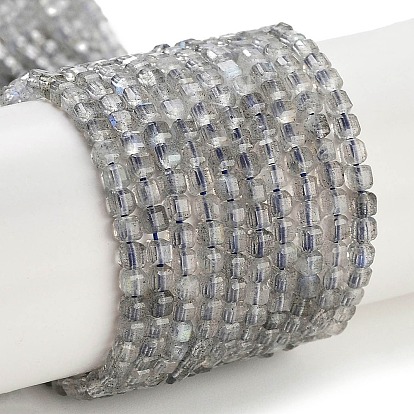 Природные лабрадорита бисер нитей, граненые, кубические, класс А