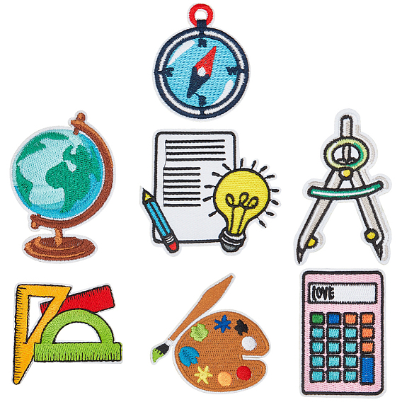 14шт. 7 модели нашивок из полиэстера для школьной одежды, разнообразные