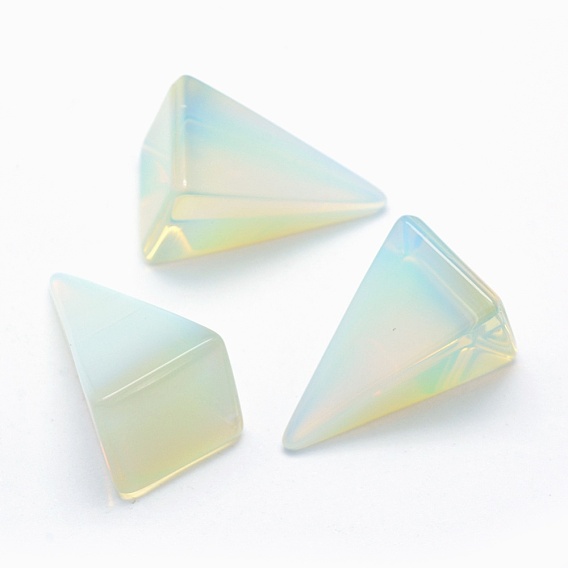 Perles opalite, cône, perles non percées / sans trou