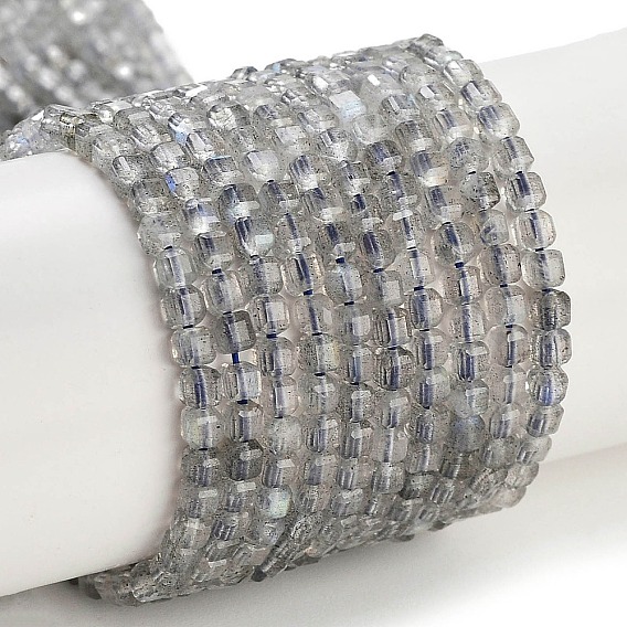 Природные лабрадорита бисер нитей, граненые, кубические, класс А