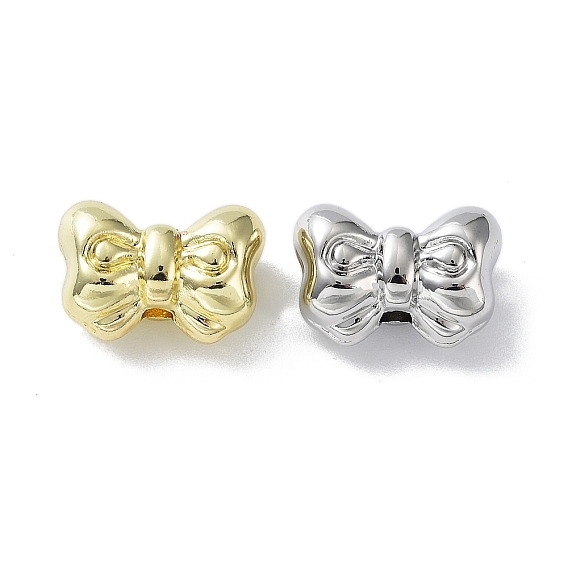Rack Plating Alloy Beads, Bowknot