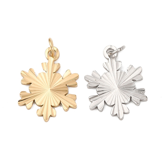 304 подвески из нержавеющей стали, снежинка очарование, с целью перехода в кольце