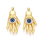 Подвески латуни cmолы, рука с глазом
