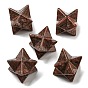 Natural Sesame Jasper Beads, No Hole/Undrilled, Merkaba Star